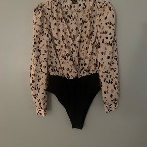 Blouse bodysuit long sleeve